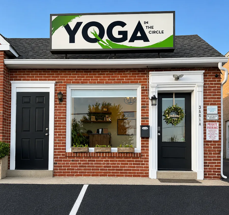 The Yoga in the Circle storefront at 3551-A Rhoads Avenue, Newtown Square